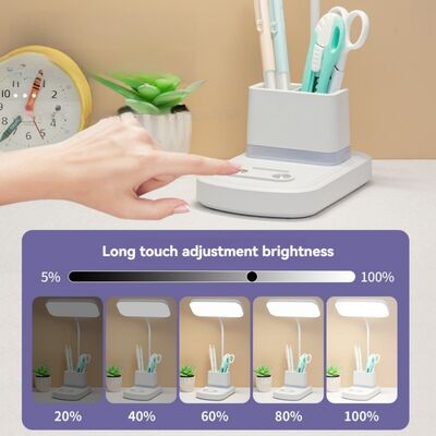 Multiple Brightness 3 Levels Chargeable Desk Lamp Usb Charging Port