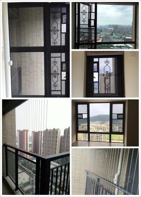 Clip Crossing 20mm Balkon Invisible Grille Featuring Aluminium Track Frame