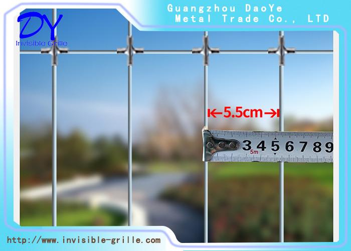 SS316 2.5mm Balcony Casement Invisible Grille