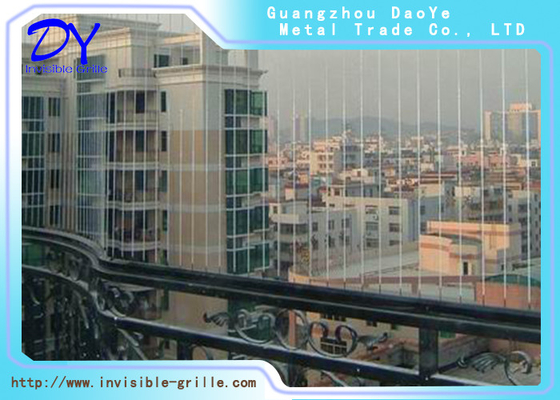 304 Grade Wire Balcony Invisible Grille Protection Net 3.5mm Tebal