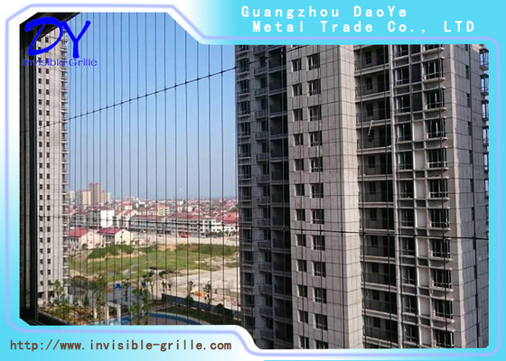 6m Panjang 316 Grade Balcony Invisible Grille Mudah Dipasang