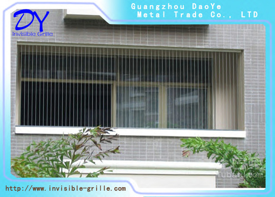 Keamanan Tinggi 316 SS Wire Metal Window Grilles Single Pad