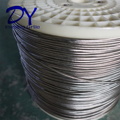 304 stainless steel wire window invisible grille untuk keamanan komersial