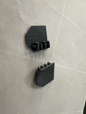Keamanan kisi-kisi yang tidak terlihat Aluminium Track End Cap