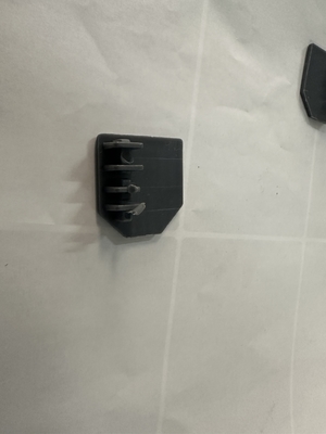 Keamanan Invisible Grilles Aluminium Track AG3/4 Grey End Cap Invisible Grill Aksesoris