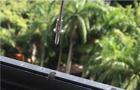 3mm Reel Steel Wire Balcony Grilles Dengan Kapasitas 100kg Balcony Reel Grille