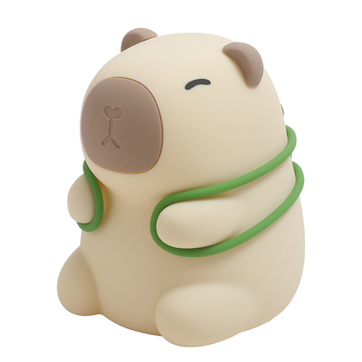 Custom Logo Capybara Anak Hadiah Kamar Tidur Cantik Lembut Lampu Warna Gradient Anjing Silikon Malam Lampu
