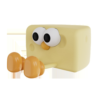 Lucu Lampu Malam LED Isi ulang Lucu Kartun Keju Silikon Lampu Meja Sensor Sentuh Hewan DIY Anak-anak Kamar Tidur Hadiah Anak-anak
