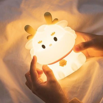 Smart Voice Dragon Charge Dengan Tidur Silikon Pat Kreatif Malam Cahaya Hadiah Warna Suasana Cahaya