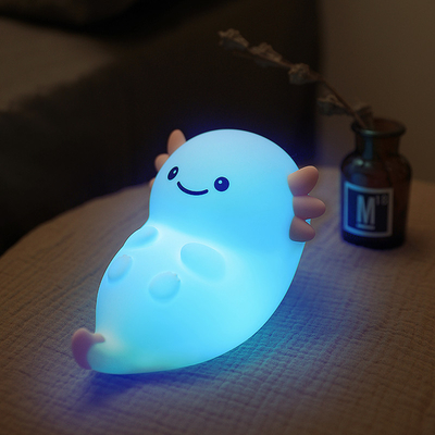 Modern Home USB Night Light Hexagonal Dinosaur Baby Fish LED dengan Sensor Sentuh Warna Silikon Lampu Isi Ulang
