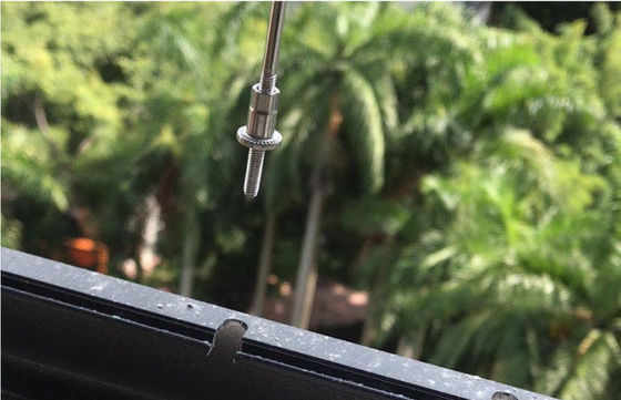Berkualitas tinggi Kabel stainless steel Solid Steel Wire Grill Susu Putih Hitam Grey Heavy Duty Wire Mesh Panel tahan korosi