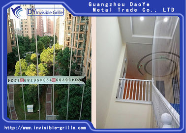 316 Pemanggang Keamanan Rumah Stainless Steel, Panggangan Jendela Balkon Tak Terlihat