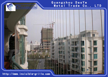Stainless Steel Balkon Kisi-kisi Tak Terlihat Ide Desain Interior Pertemuan Bergaya