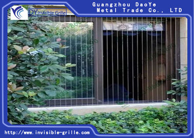 Lindungi Anak Hewan Peliharaan Stainless Steel Wire Grill Aluminium untuk Balkon Tak Terlihat Kisi-kisi