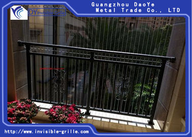 Tahan Lama Anti Karat Balkon Kisi-kisi Keselamatan Bahan Stainless Steel Terlihat
