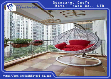 Balkon Keamanan Dibangun Diameter 2,0 mm Baja tahan karat Wire Balkon Garis tak terlihat