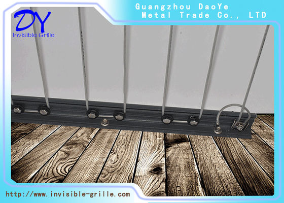 316 SS Wire Sliding Invisible Grille Accessories Untuk Jendela Balkon