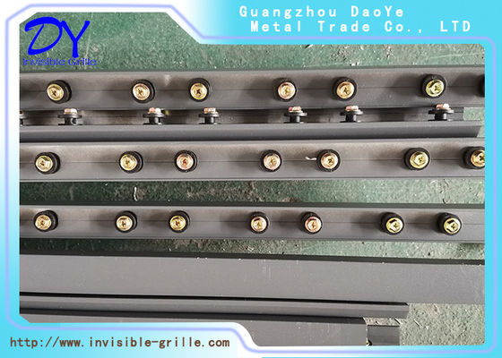 316SS Balcony Tensile Strength Track Aluminium Tak Terlihat Untuk Keamanan Rumah