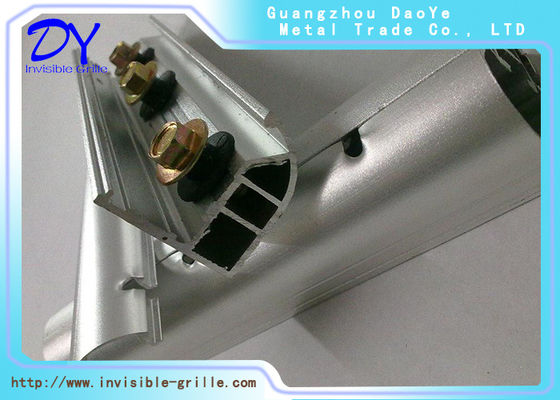 Single Pad Window Invisible Grille Rail Track Aluminium Untuk Rumah