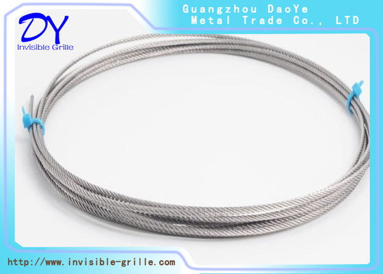 Perlindungan Balkon Tak Terlihat Kabel Stainless Steel Jarak Jarak 5cm