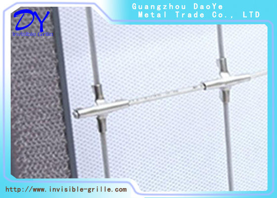 316 Stainless Steel Cross Clip Aksesoris Panggangan Tak Terlihat Untuk Kawat Perlindungan