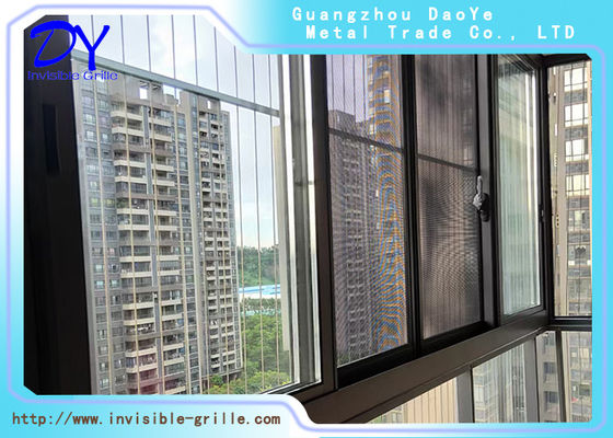 3.0mm Wire Invisible Safety Grill Aluminium Rail Track Untuk Perlindungan Windows Sekolah