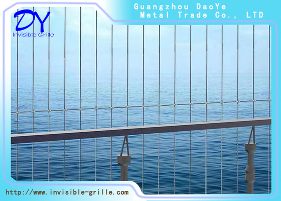 Balcony Invisible Grille Perlindungan Keselamatan Anak 316 Kawat Baja