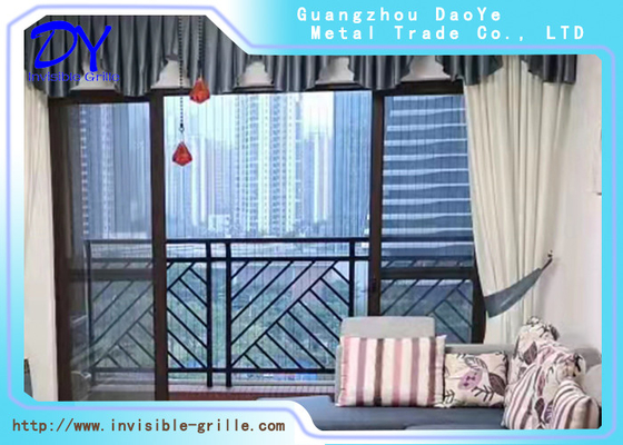 DY 6m Wire Railing Pagar Keamanan Tak Terlihat Balkon Panggangan Desain Ketebalan 1.5mm