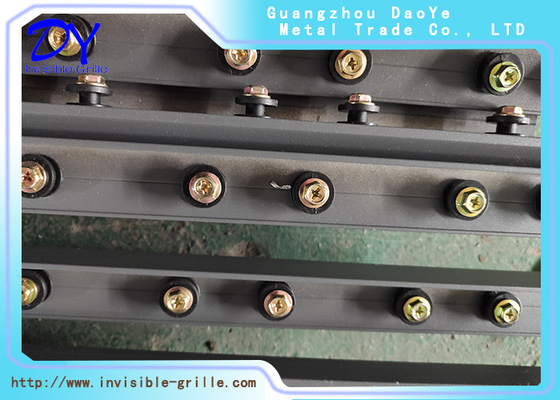 Single Pad Aluminium Rail Track AG4 Protection Grille Untuk Balkon & Jendela Keamanan Rumah