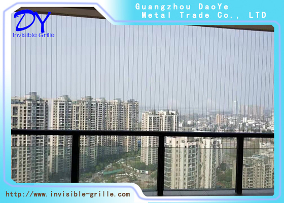 Railing Kabel Stainless Steel Untuk Grille Tak Terlihat Balkon