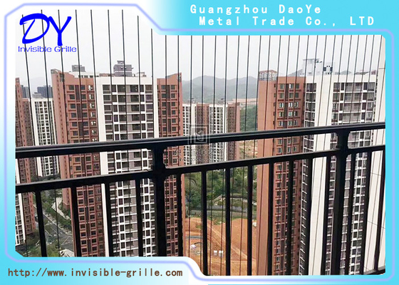 304 Grade Aircraft Deck Cable house safety grill tak terlihat Untuk Kamar Tidur